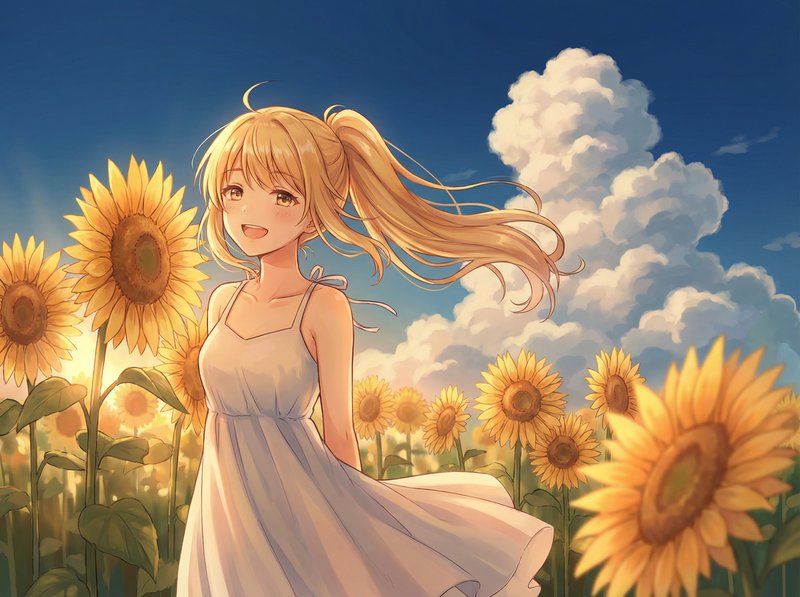 麻豆传媒动漫美图-向日葵少女